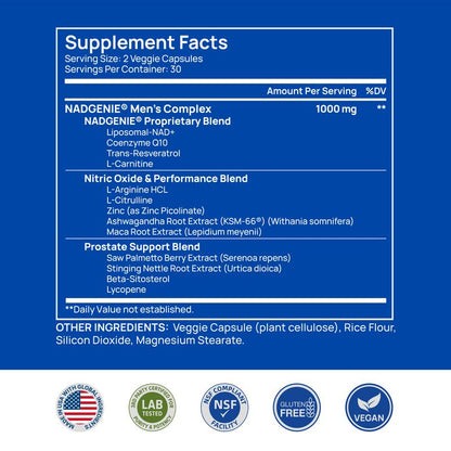 Liposomal NAD+ for Men