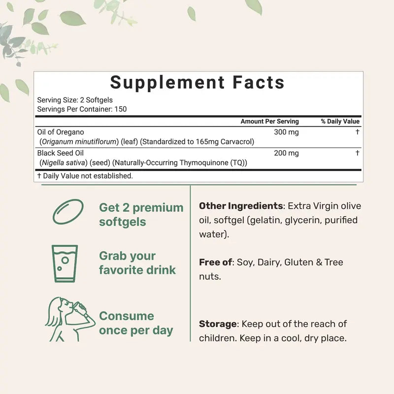 Oil Of Oregano Softgels