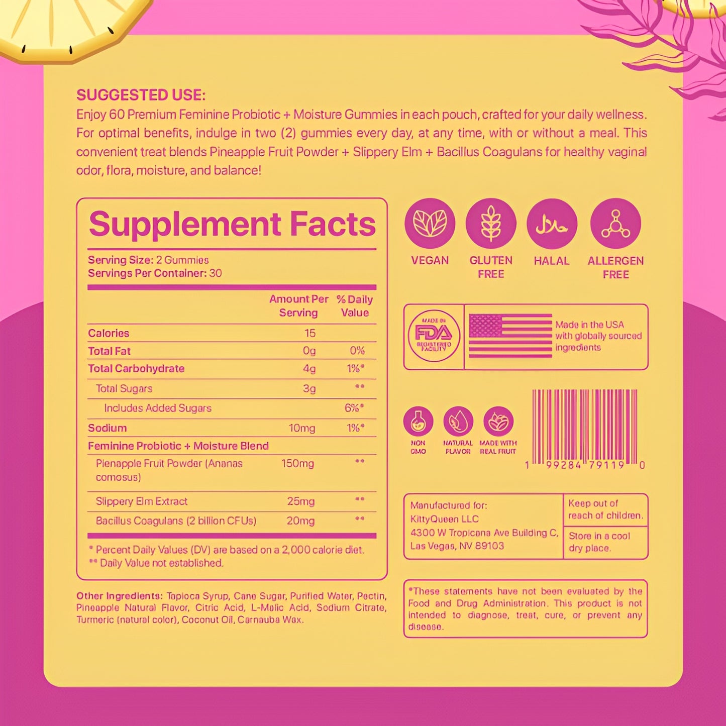 Feminine Probiotic & Moisture Gummies