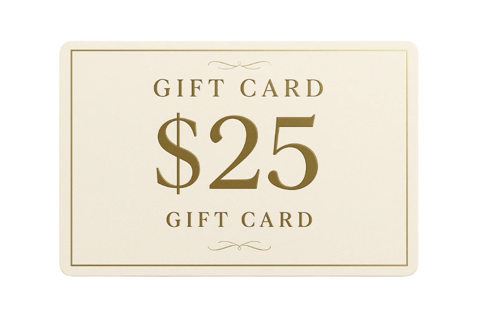 a clean image of a $25 gift card